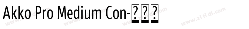 Akko Pro Medium Con字体转换